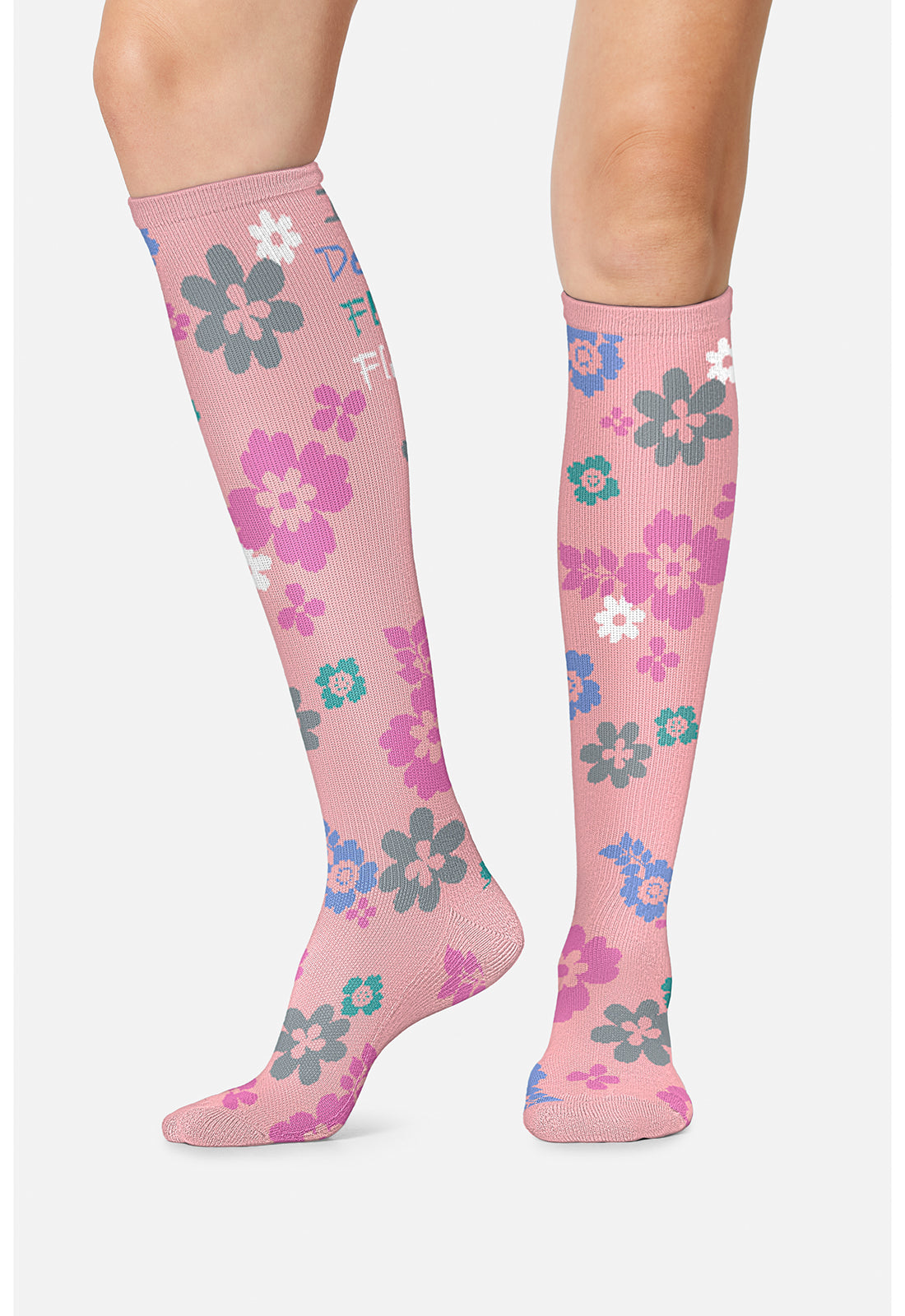 Cherokee Legwear Women's PRINTSUPPOR Women's 10-15mmHg Compression Socks