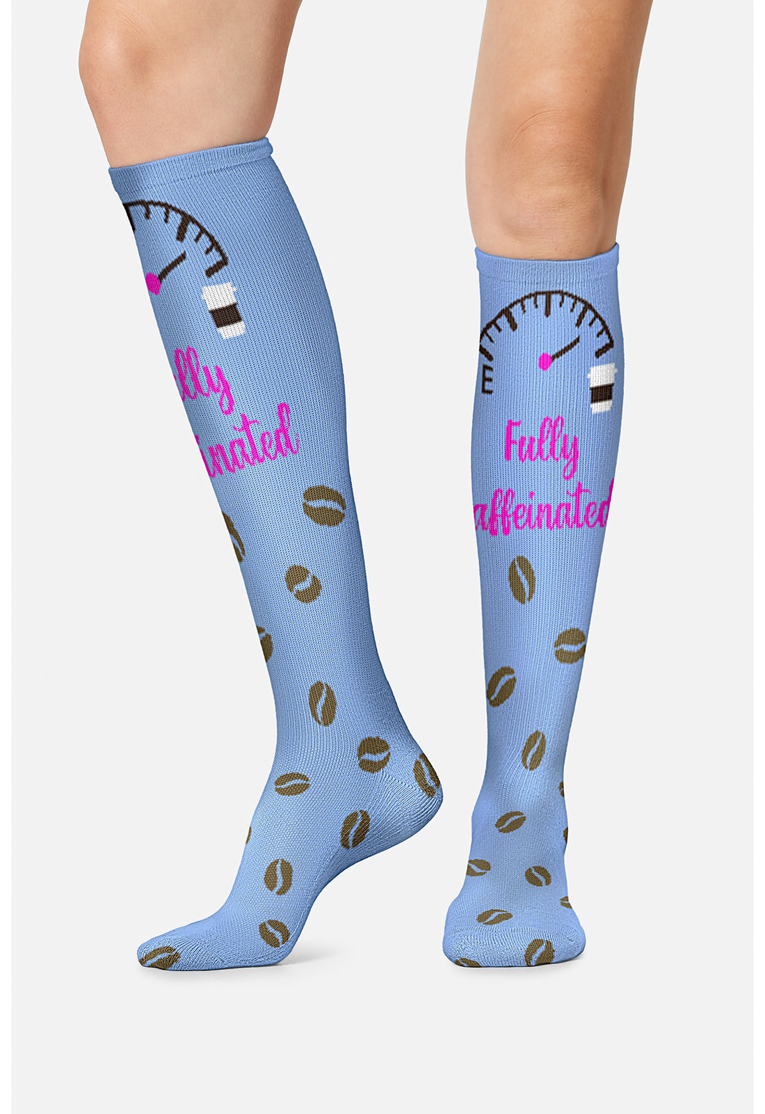 Cherokee Legwear Women's PRINTSUPPOR Women's 10-15mmHg Compression Socks