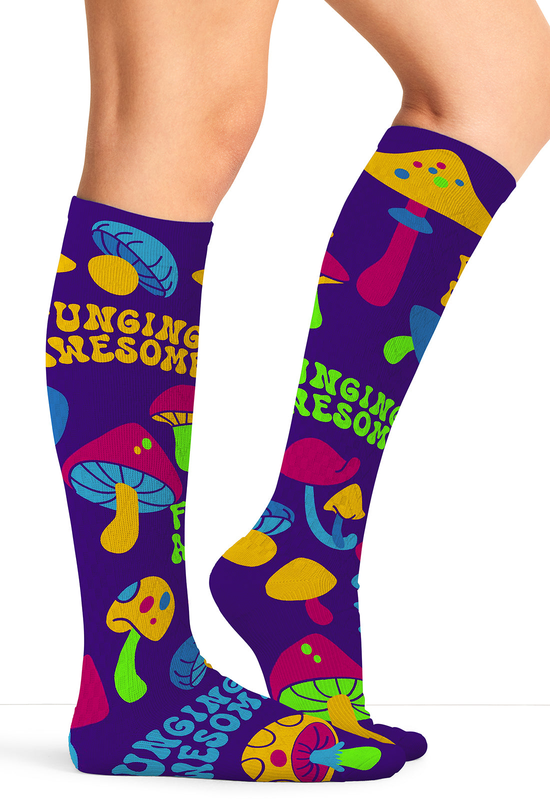 Cherokee Legwear Women's PRINTSUPPOR Women's 10-15mmHg Compression Socks