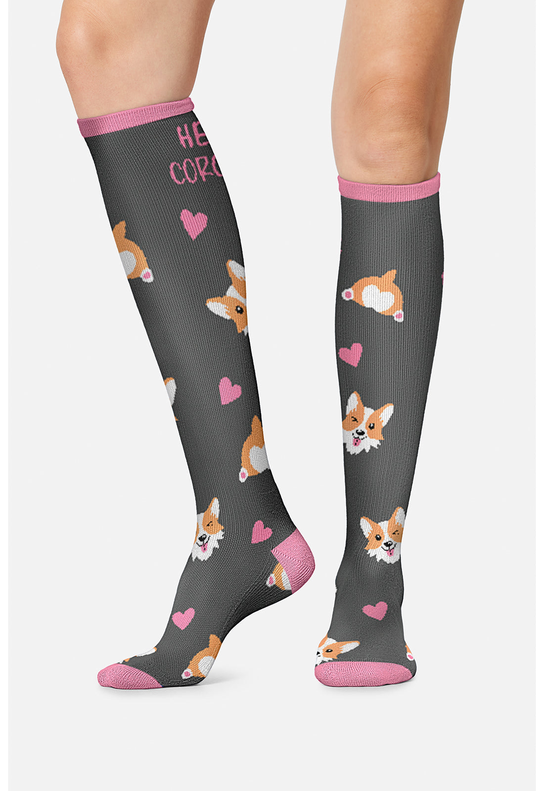 Cherokee Legwear Women's PRINTSUPPOR Women's 10-15mmHg Compression Socks