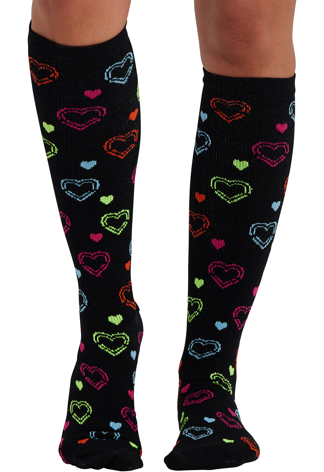 Cherokee Legwear Women's PRINTSUPPOR Women's 10-15mmHg Compression Socks