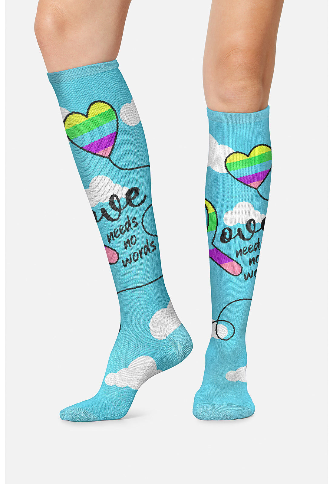 Cherokee Legwear Women's PRINTSUPPOR Women's 10-15mmHg Compression Socks