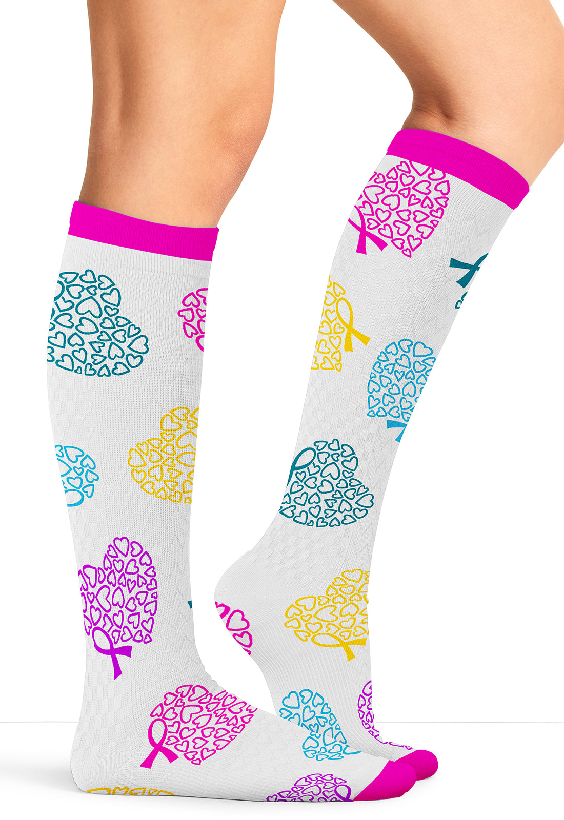 Cherokee Legwear Women's PRINTSUPPOR Women's 10-15mmHg Compression Socks