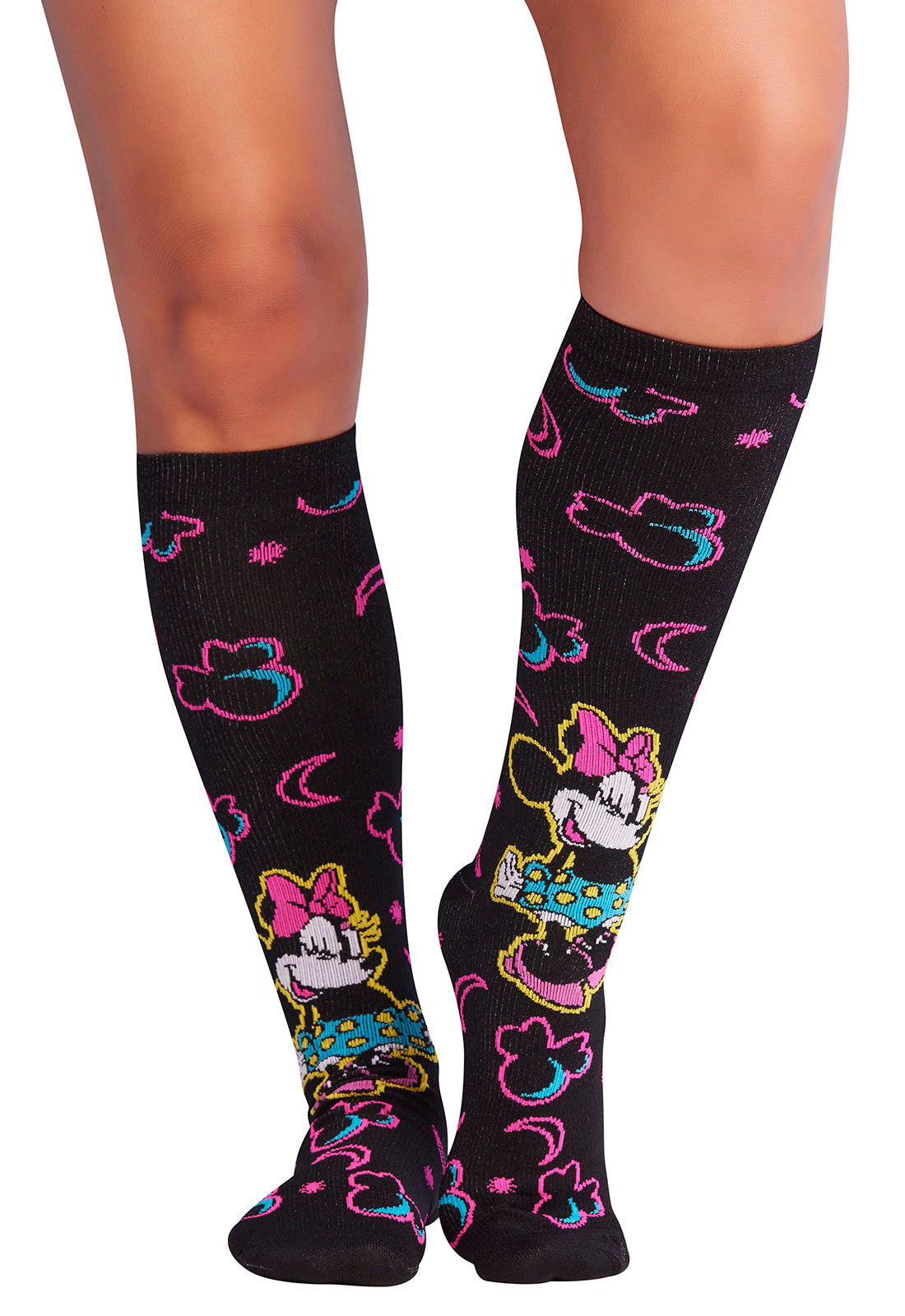 Cherokee Legwear Women's PRINTSUPPOR Women's 10-15mmHg Compression Socks