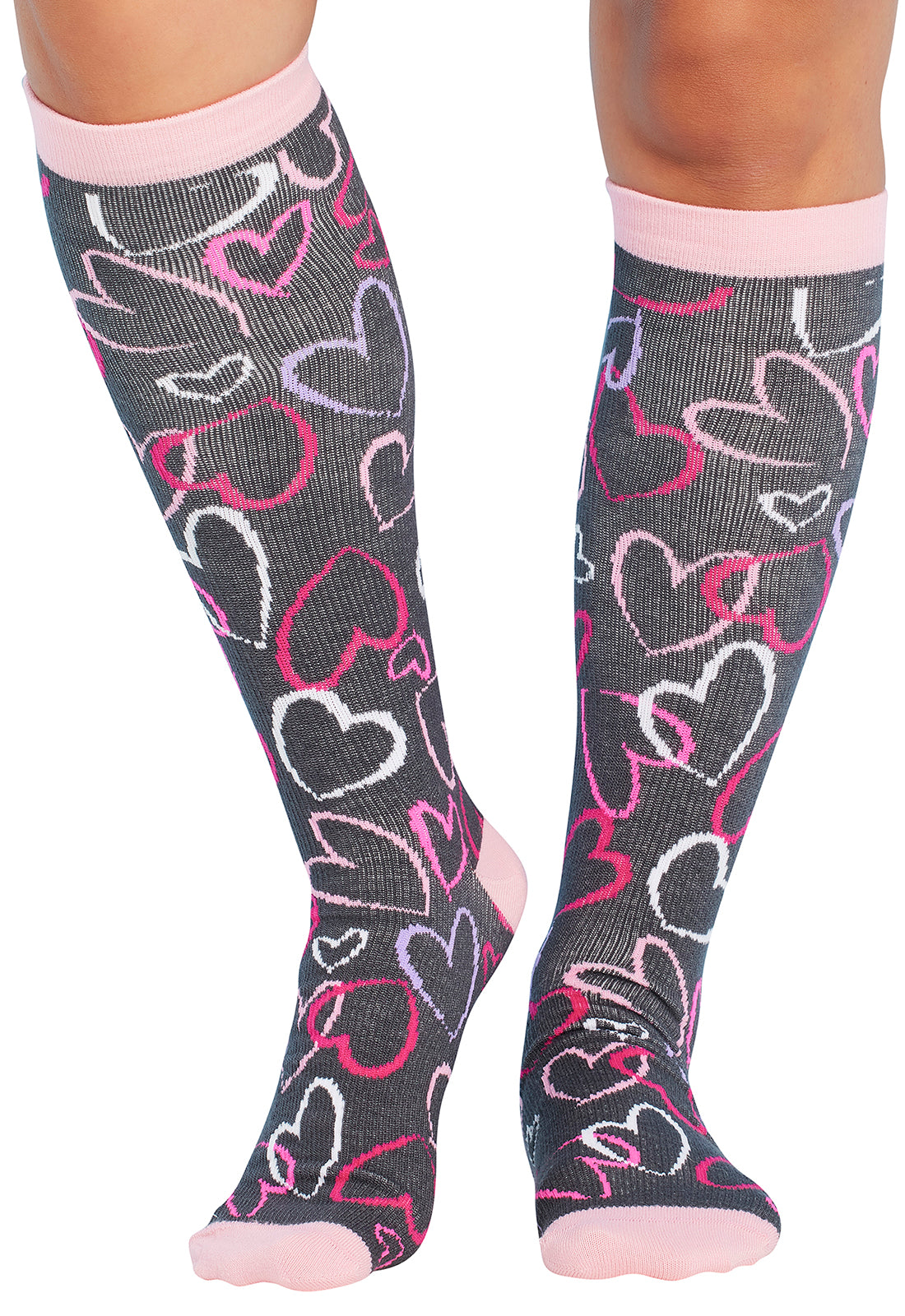 Cherokee Legwear Women's PRINTSUPPOR Women's 10-15mmHg Compression Socks