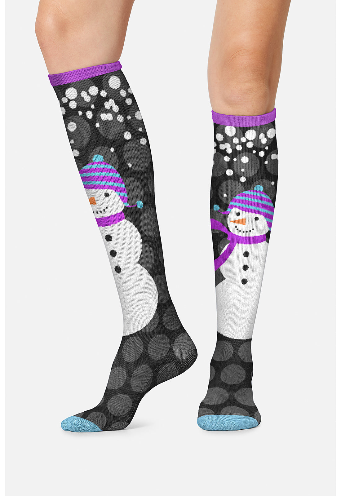 Cherokee Legwear Women's PRINTSUPPOR Women's 10-15mmHg Compression Socks