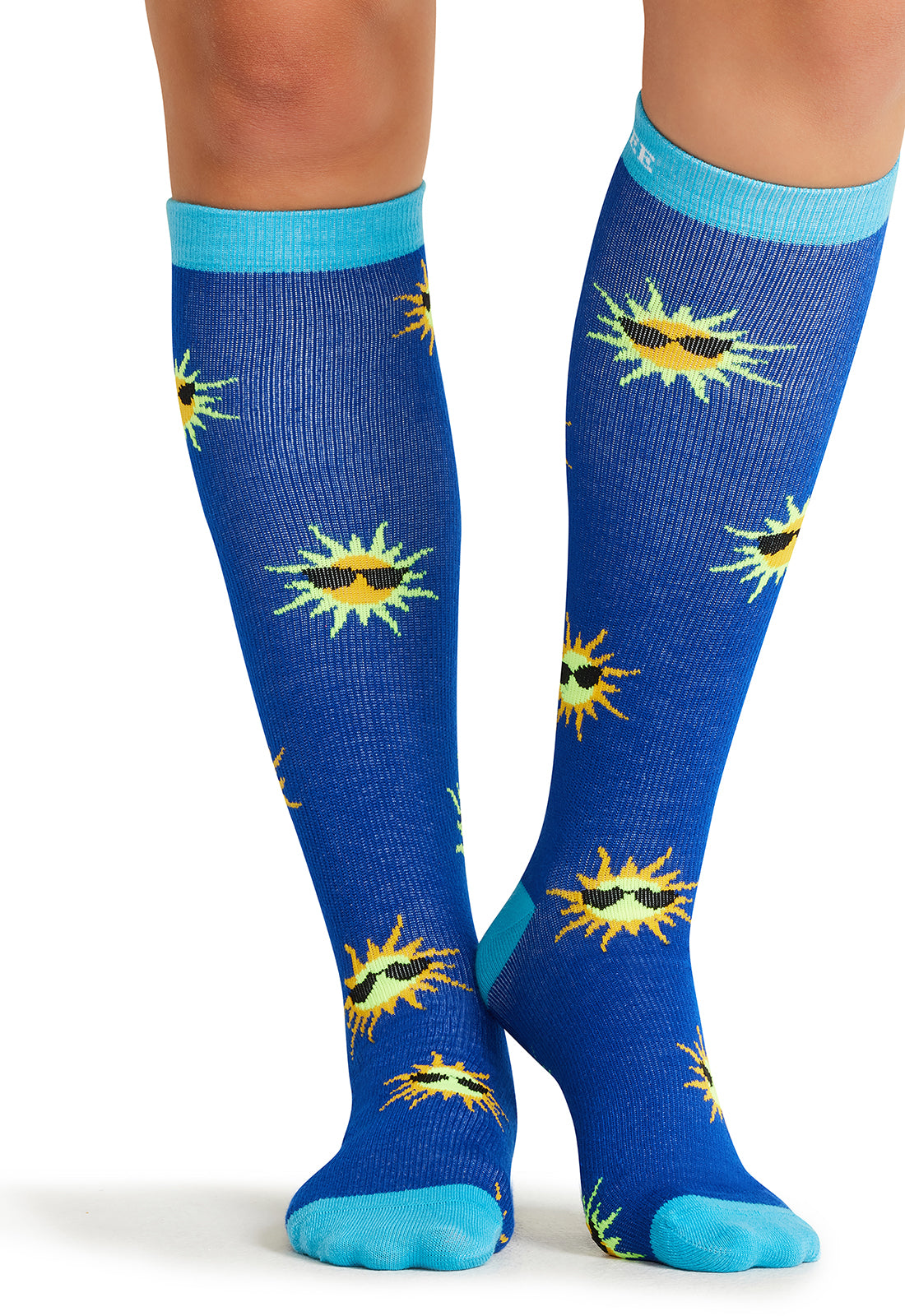 Cherokee Legwear Women's PRINTSUPPOR Women's 10-15mmHg Compression Socks