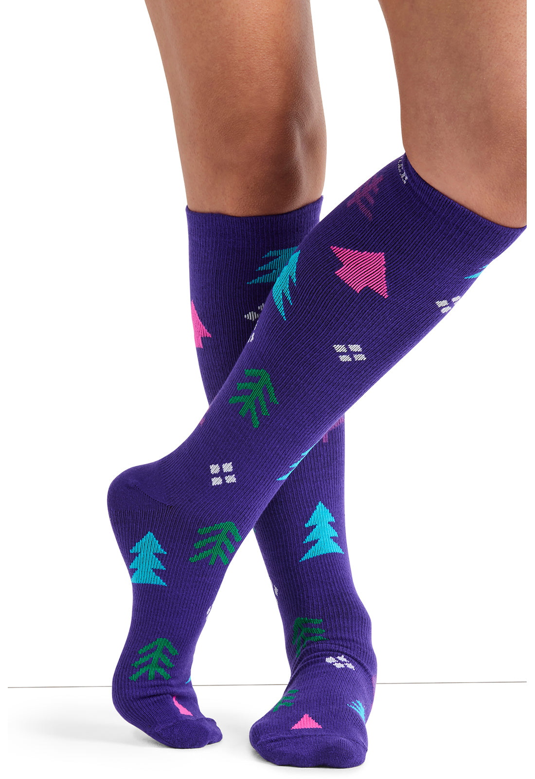 Cherokee Legwear Women's PRINTSUPPOR Women's 10-15mmHg Compression Socks