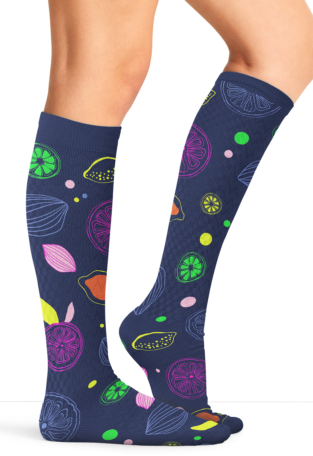 Cherokee Legwear Women's PRINTSUPPOR Women's 10-15mmHg Compression Socks