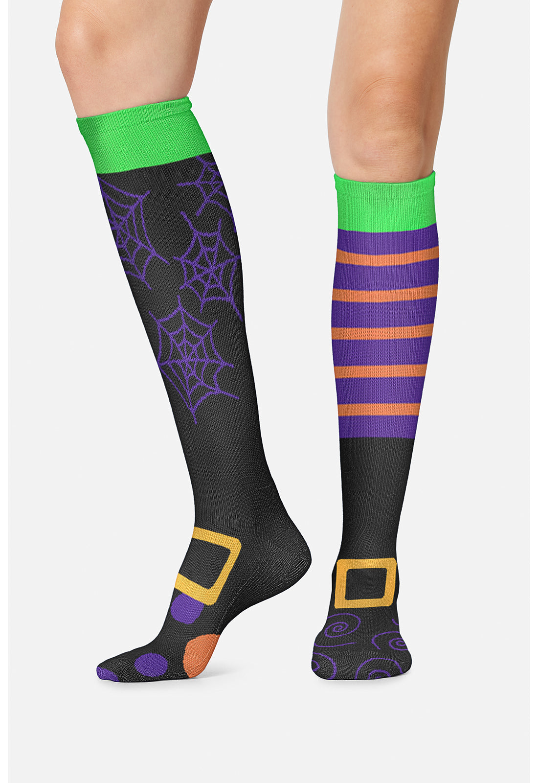 Cherokee Legwear Women's PRINTSUPPOR Women's 10-15mmHg Compression Socks