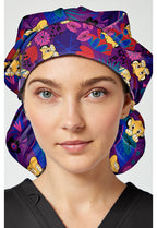 Tooniforms Disney Unisex TF514 Unisex Print Bouffant Scrubs Hat
