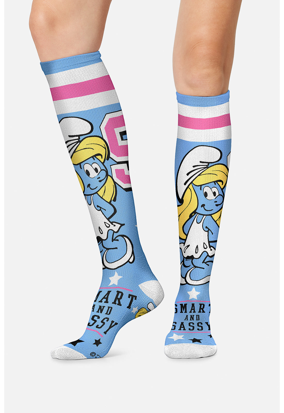 TF TOONS LEGWEAR Women's TPRINTSUPPOR Women's 10-15mmHg Compression Socks