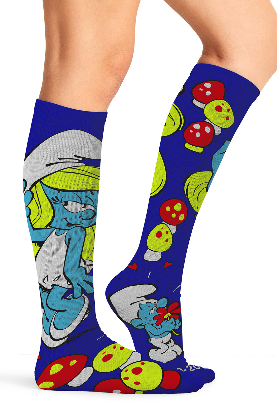 TF TOONS LEGWEAR Women's TPRINTSUPPOR Women's 10-15mmHg Compression Socks