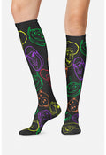 TF TOONS LEGWEAR Women's TPRINTSUPPOR Women's 10-15mmHg Compression Socks