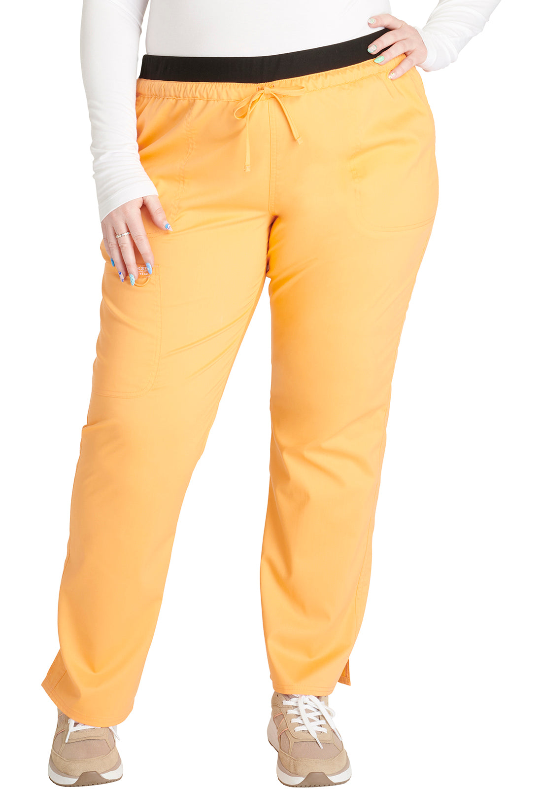 Cherokee WW Revolution Women's WW105 Mid Rise Tapered Leg Drawstring Pant