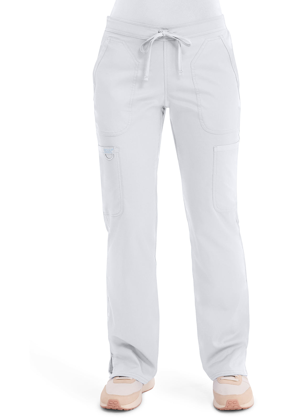 Cherokee WW Revolution Women's WW120 Mid Rise Moderate Flare Drawstring Pant