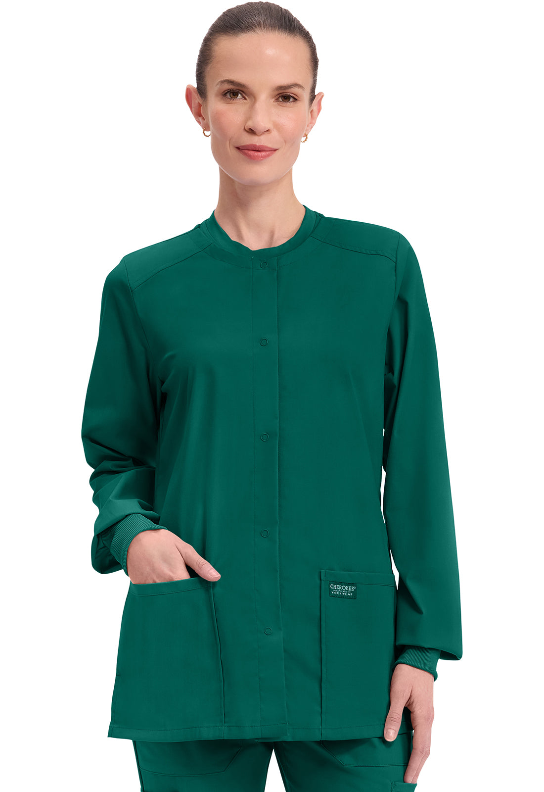 Cherokee WW Professionals Women's WW340 Snap Front Jacket