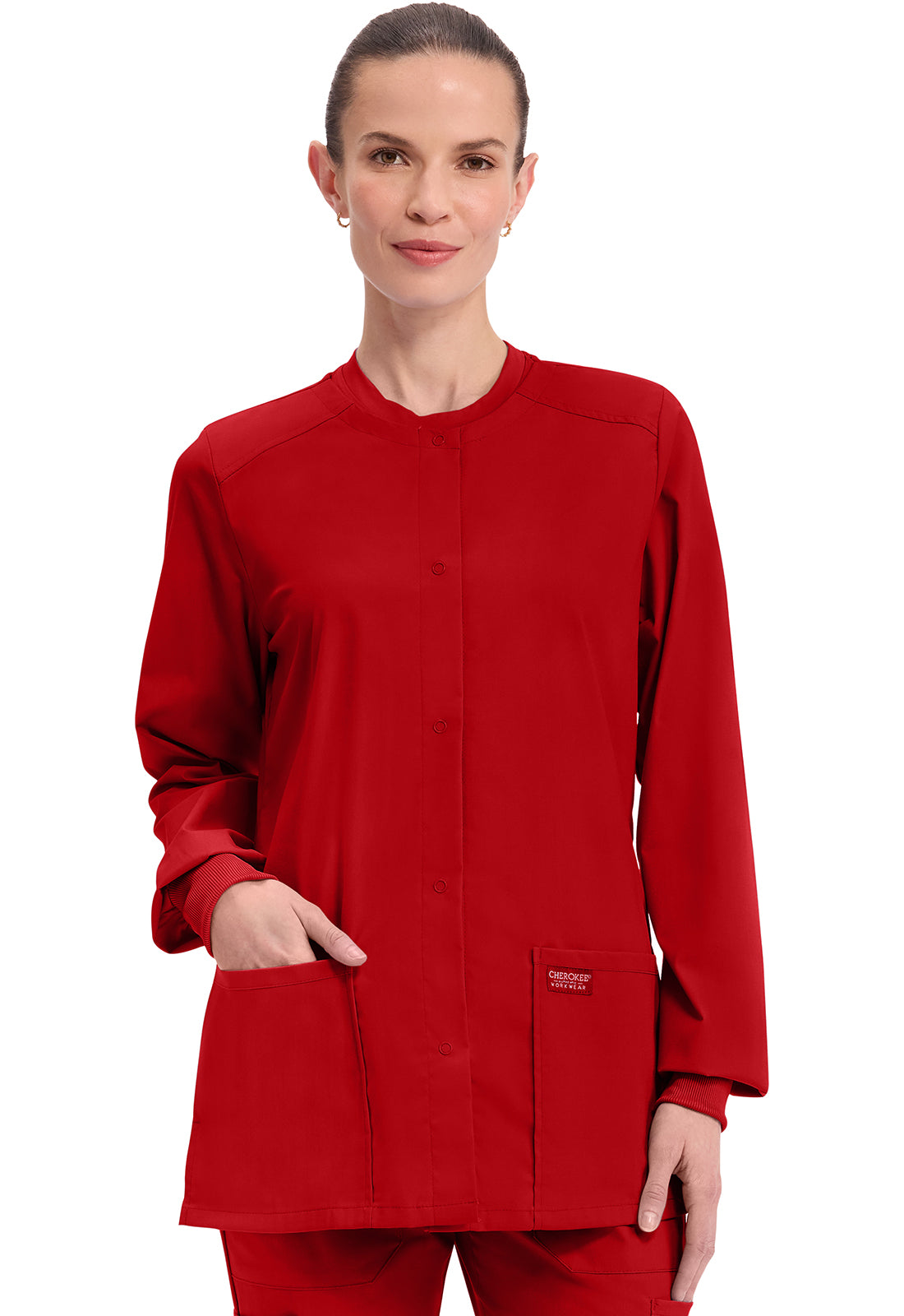 Cherokee WW Professionals Women's WW340 Snap Front Jacket