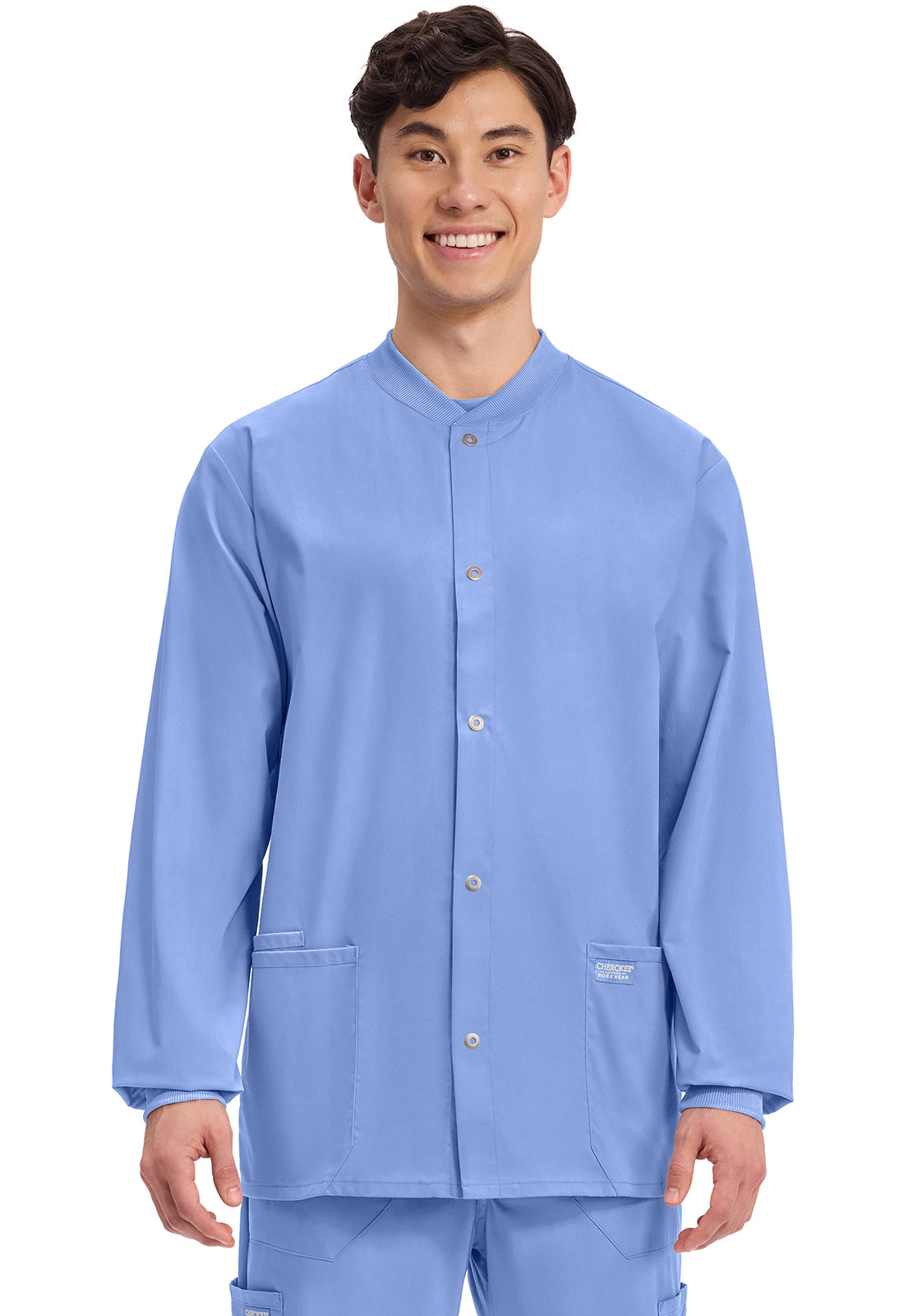 Cherokee WW Professionals Men's WW360 Men's Snap Front Jacket