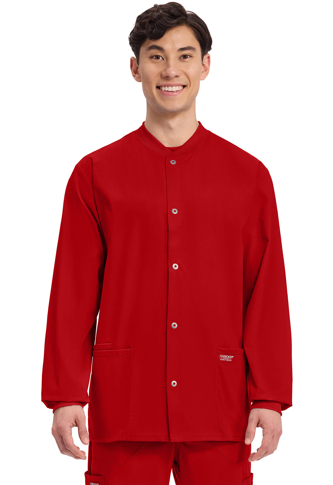 Cherokee WW Professionals Men's WW360 Men's Snap Front Jacket