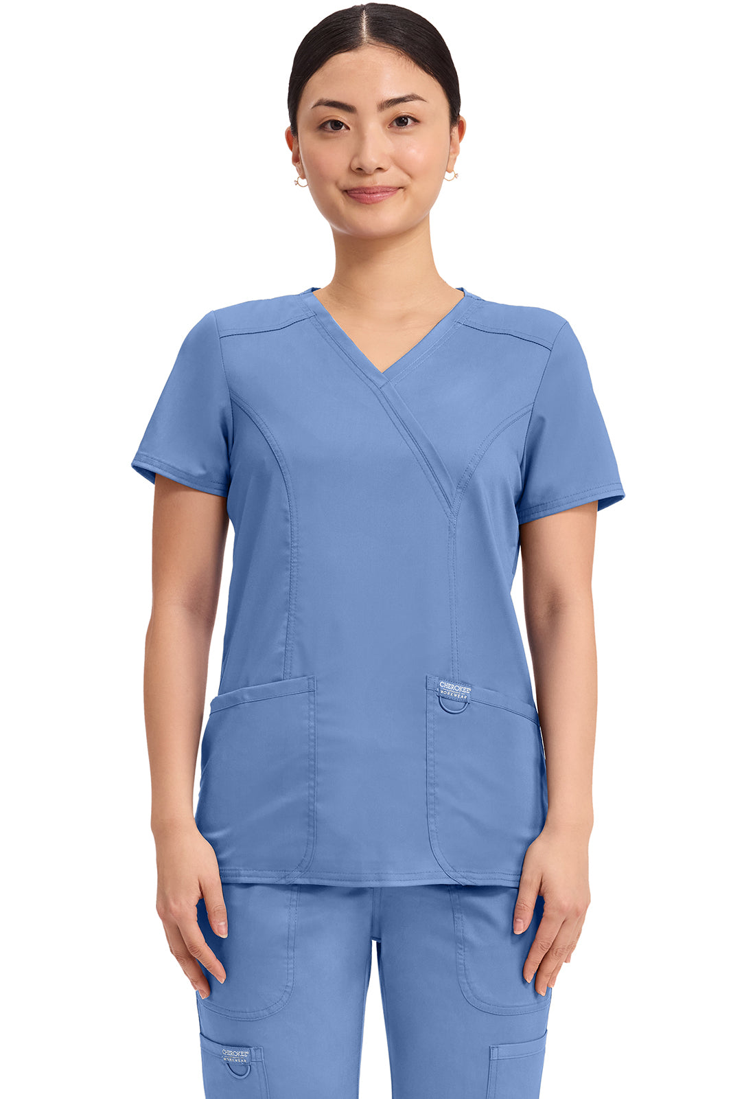 Cherokee WW Revolution Women's WW610 Mock Wrap Top