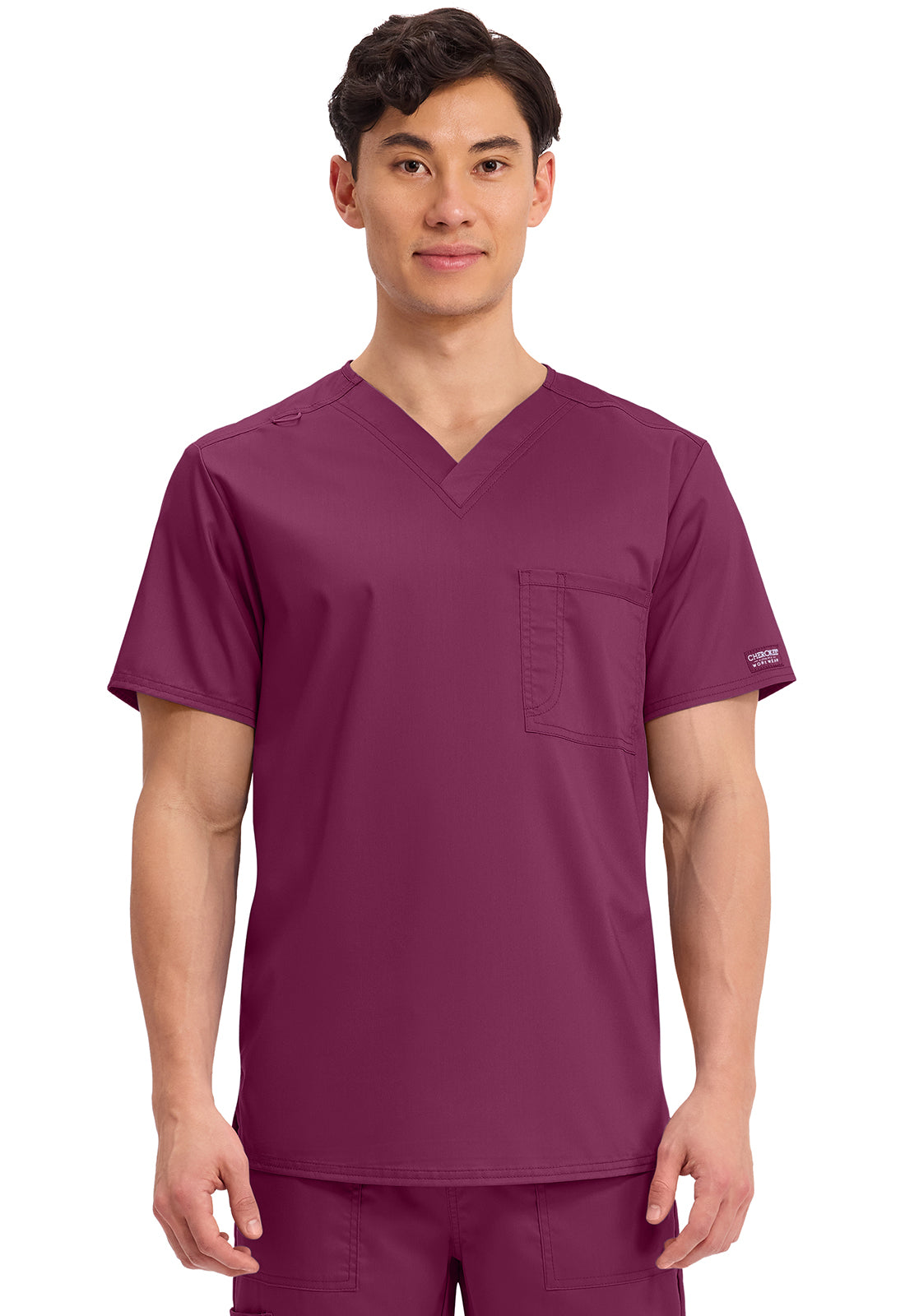 Cherokee WW Revolution Unisex WW625 Unisex 1 Pocket Tuckable V-Neck Top