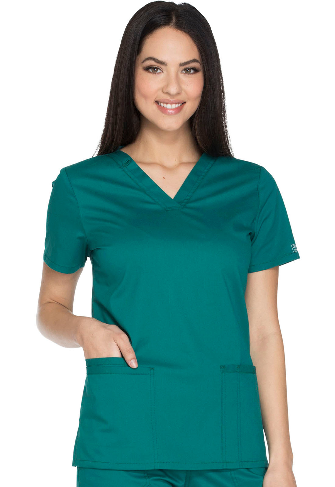 Cherokee WW Core Stretch Women's WW630 V-Neck Top