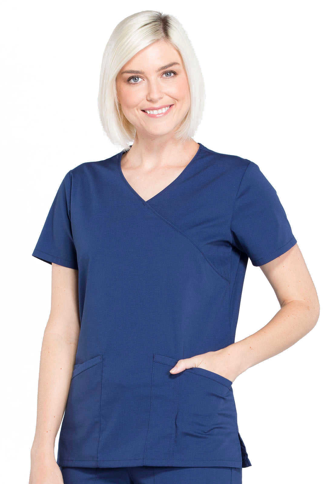 Cherokee WW Professionals Women's WW655 Mock Wrap Top