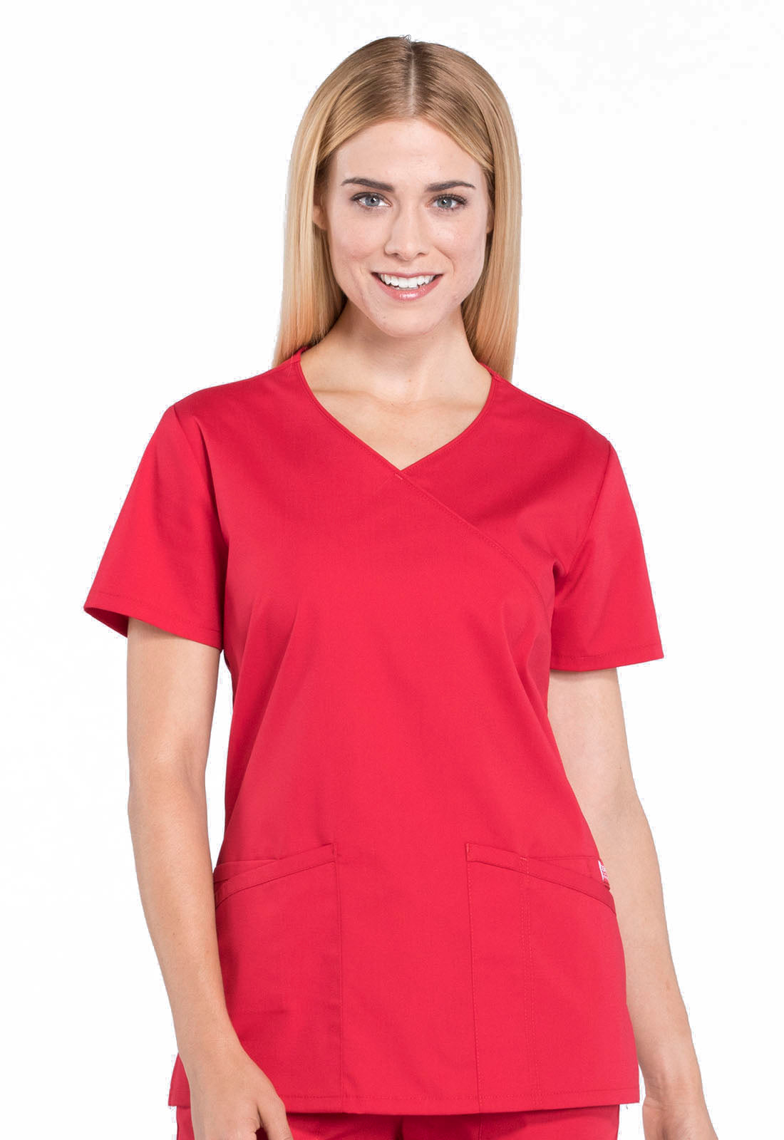 Cherokee WW Professionals Women's WW655 Mock Wrap Top