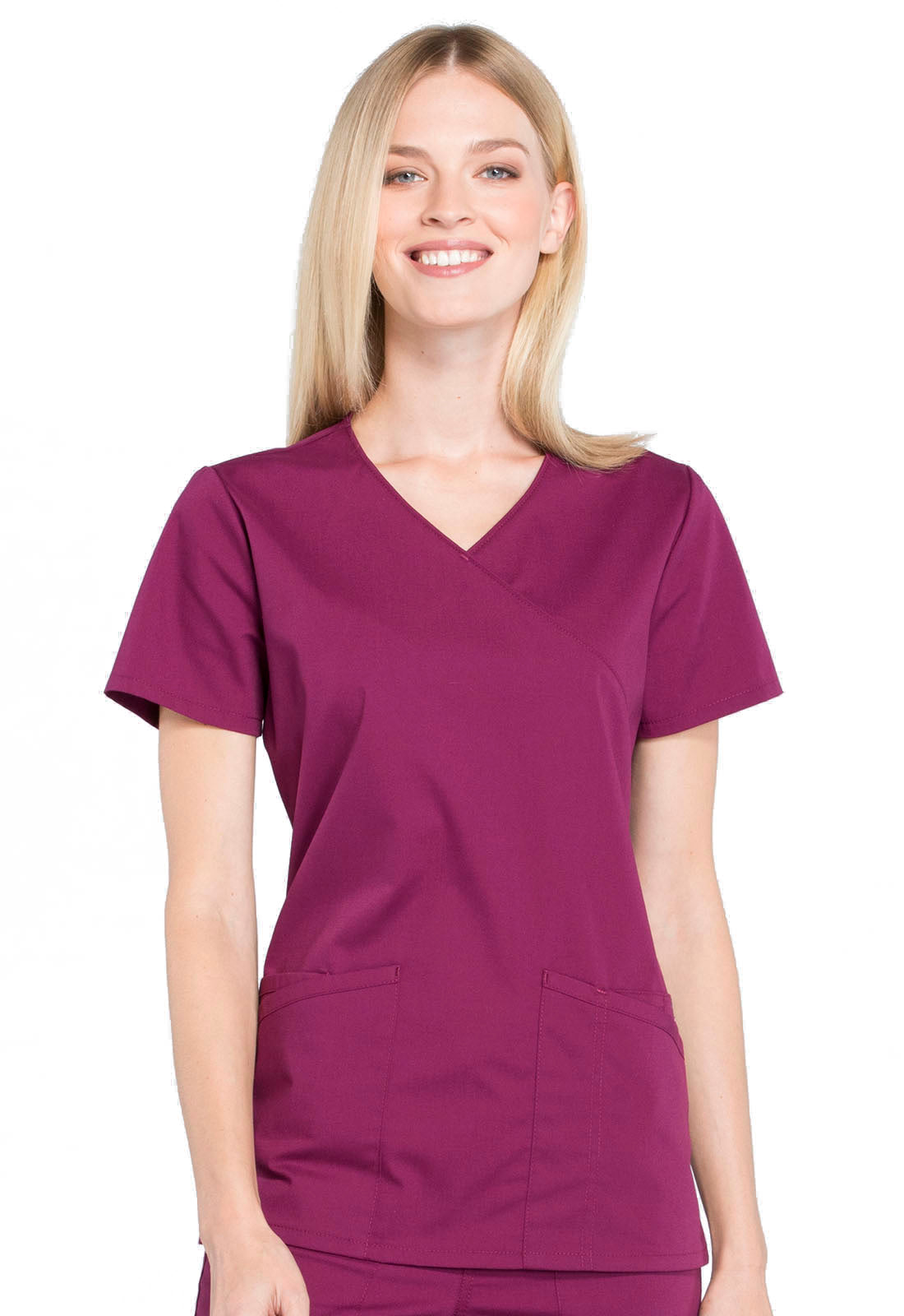 Cherokee WW Professionals Women's WW655 Mock Wrap Top