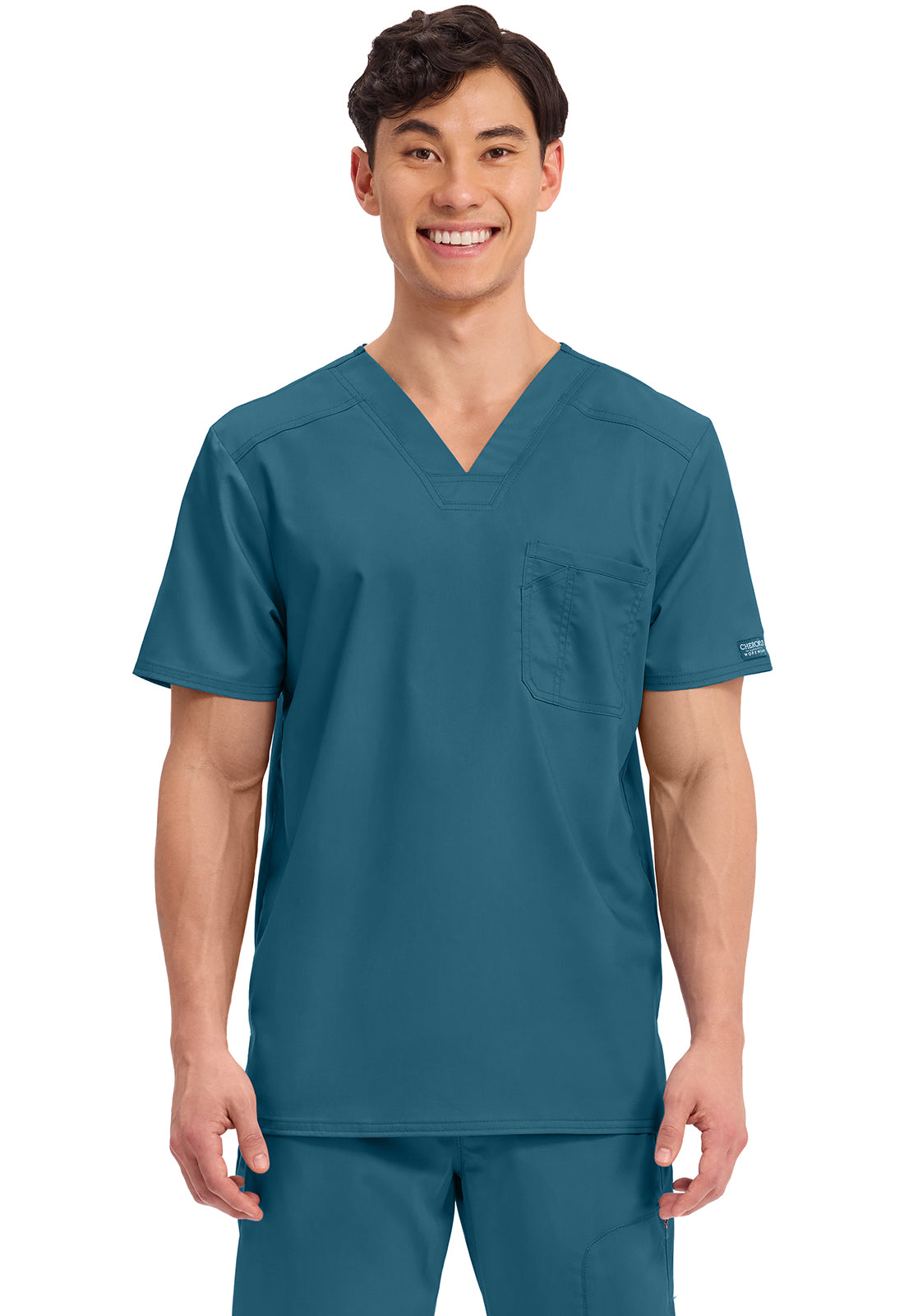 Cherokee WW Revolution Men's WW690 Men's Tuckable V-Neck Top