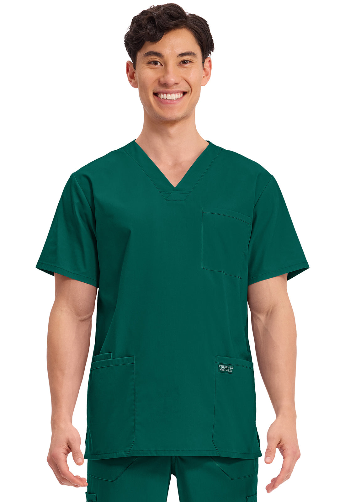 Cherokee WW Professionals Men's WW695 Men's V-Neck Top