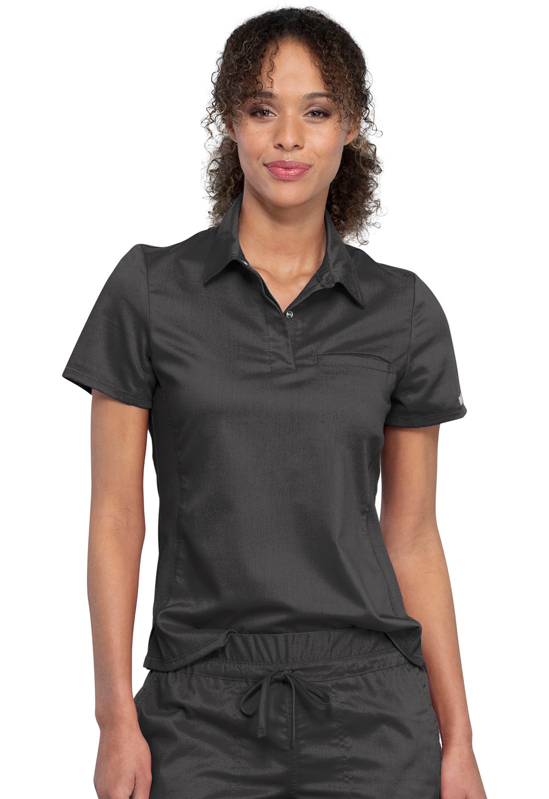 Cherokee WW Revolution Women's WW698 Tuckable Snap Front Polo Shirt